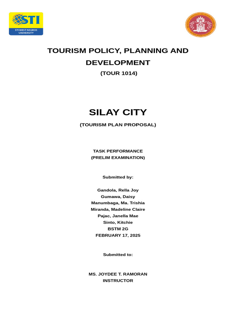 Tour Planning PT | PDF | Tourism | Sustainability