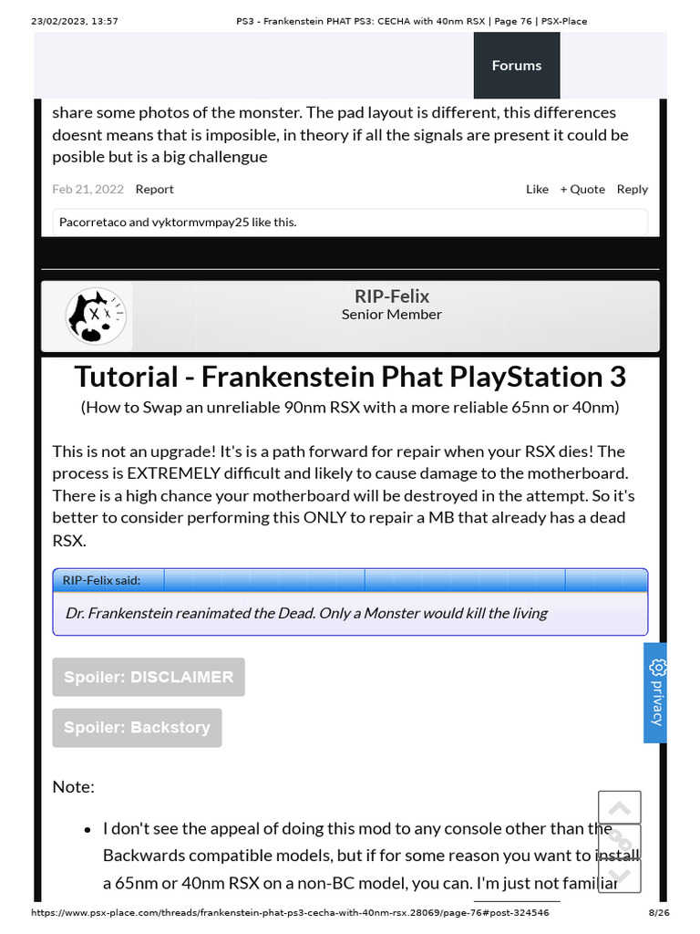 PS3 - Frankenstein PHAT PS3 - CECHA With 40nm RSX - Page 76