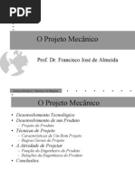 O projeto mecânico