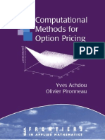 Achdou and Pironneau-Computational Methods Option Pricing