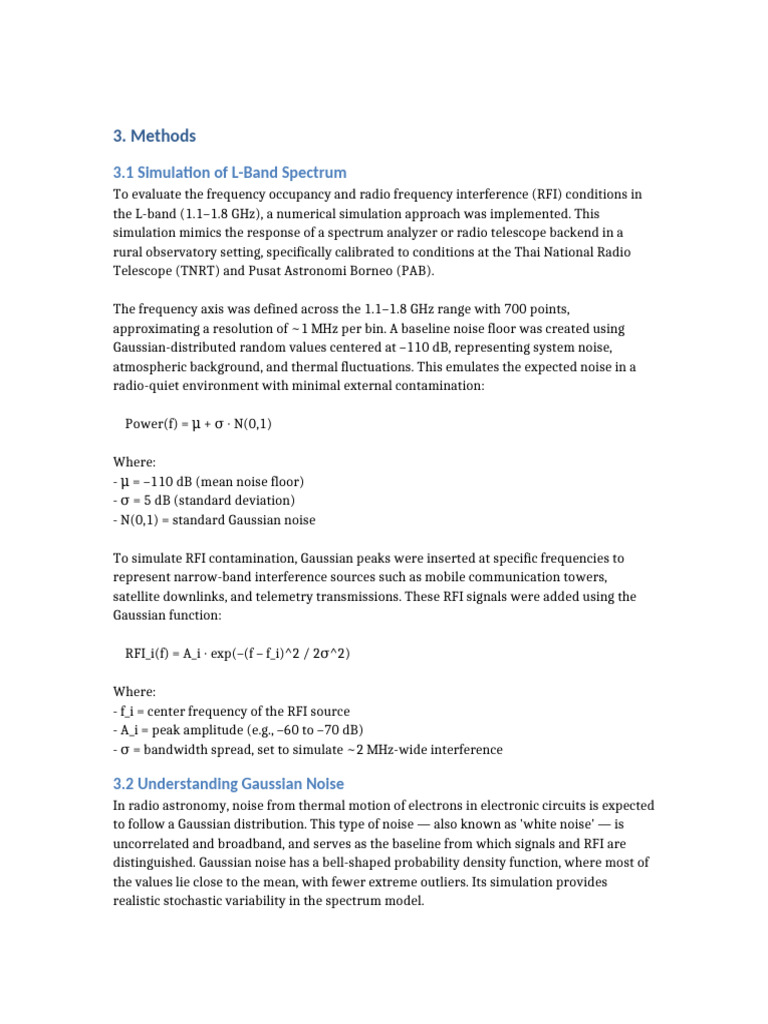 L-Band Spectrum Simulation Methods | PDF | Electromagnetic Interference ...