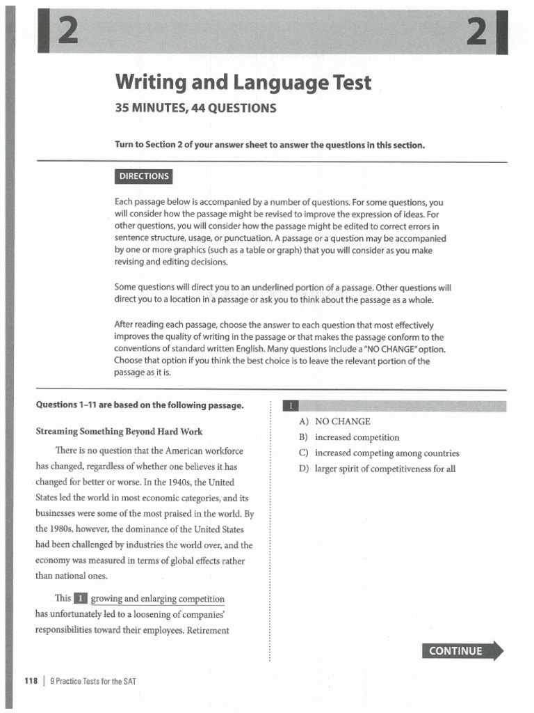 Writing - Practice Test 2 | PDF