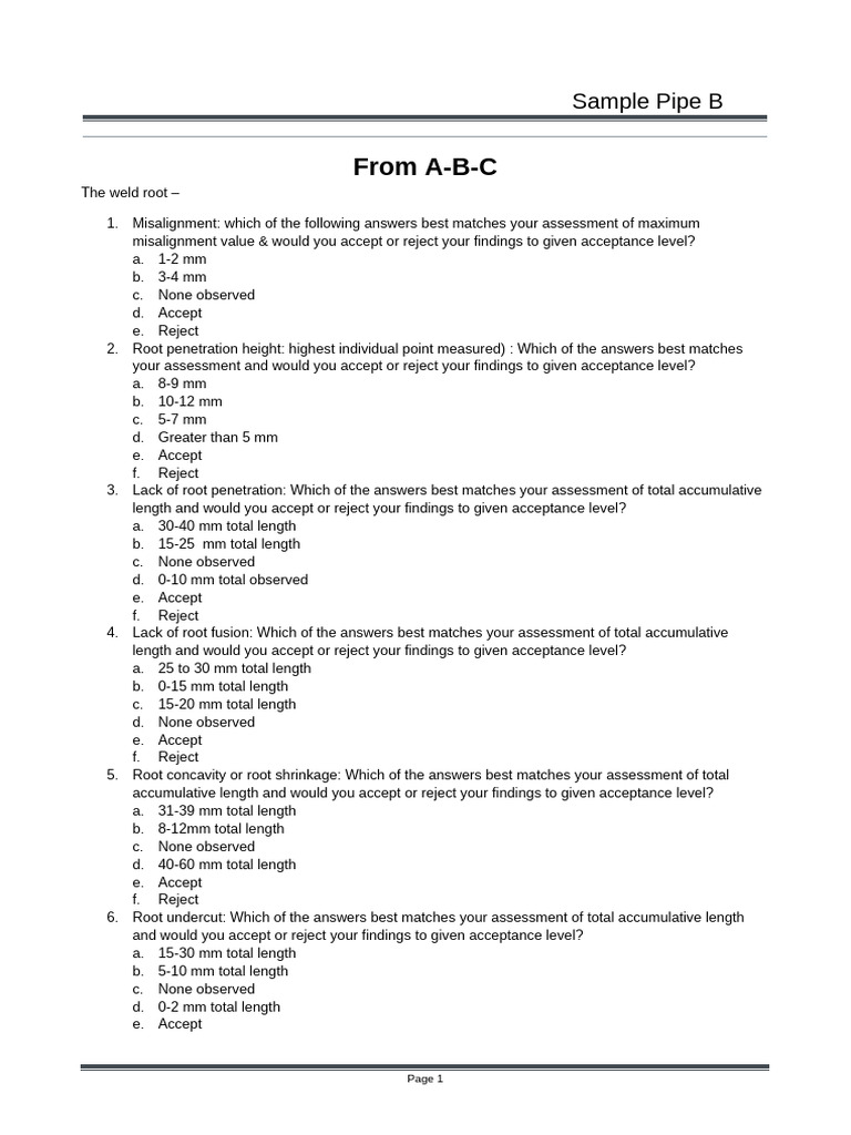 Weld Root Assessment Criteria | PDF | Porosity | Applied And ...