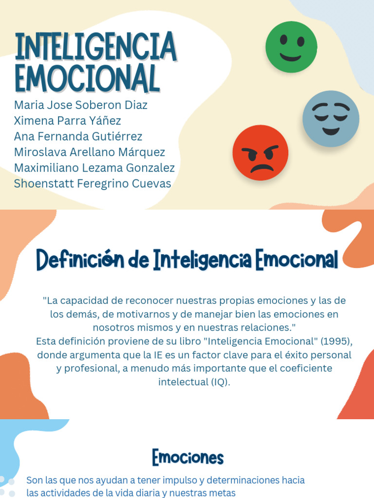 INTELIGENCIA EMOCIONAL | PDF | Inteligencia emocional | Las emociones