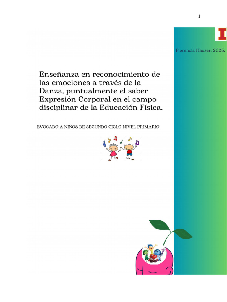 Danza y Expresión Corporal en Educación | PDF | Bailes | Las emociones