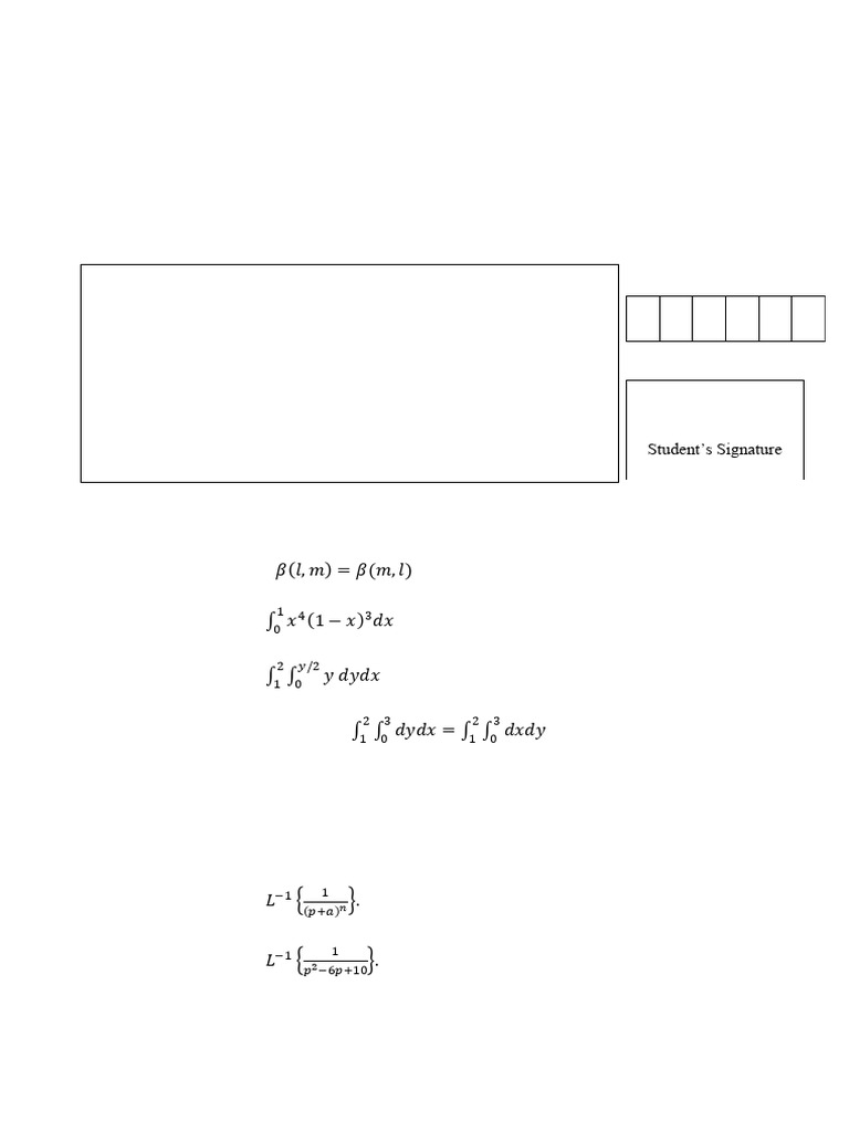 Mathematics Paper Viii MTH 401 Mathematics Viii | PDF | Laplace ...