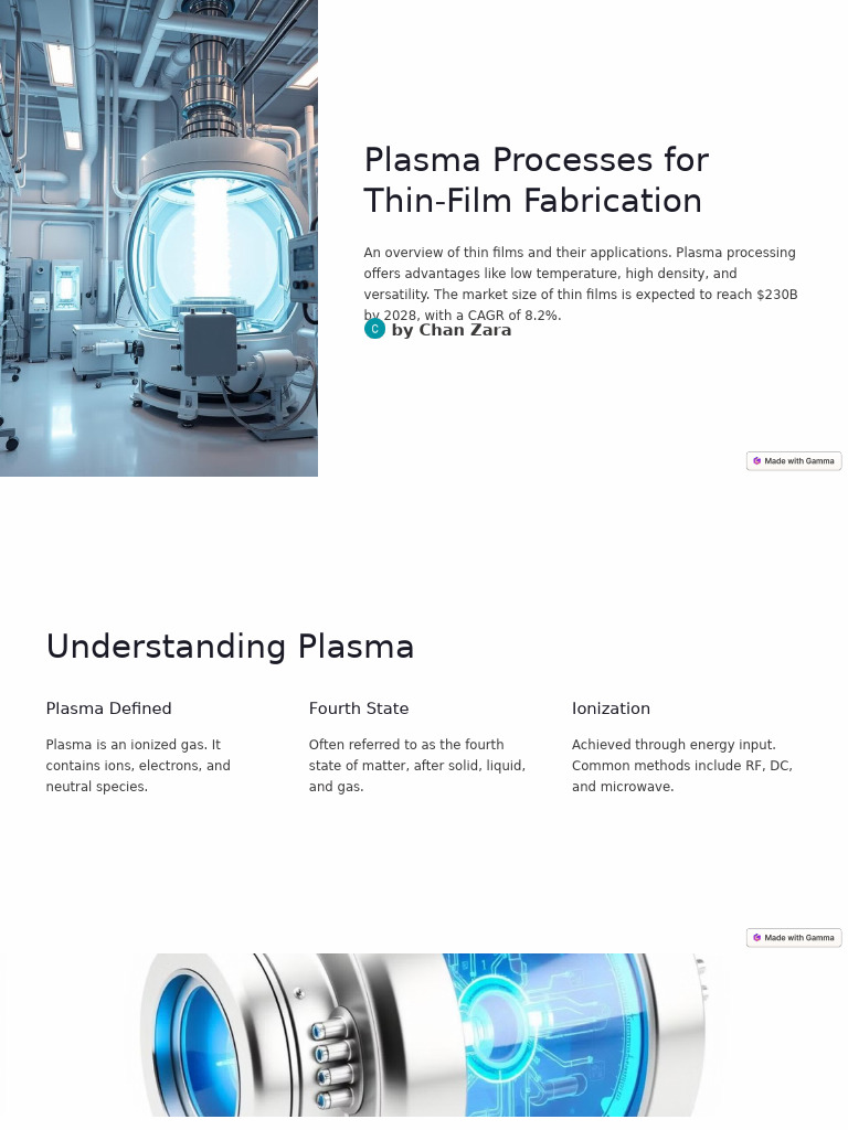 Plasma Processes in Thin-Film Fabrication | PDF | Industrial Processes ...