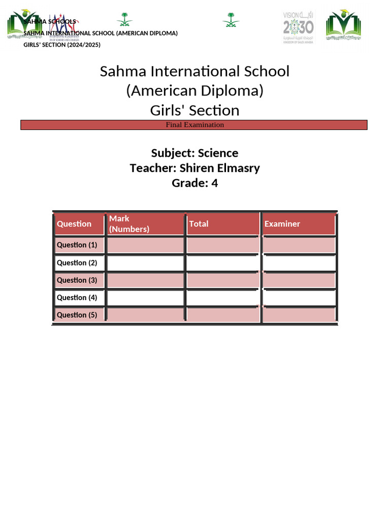 Corrected Science Exam G4 | PDF | Rock (Geology) | Geology