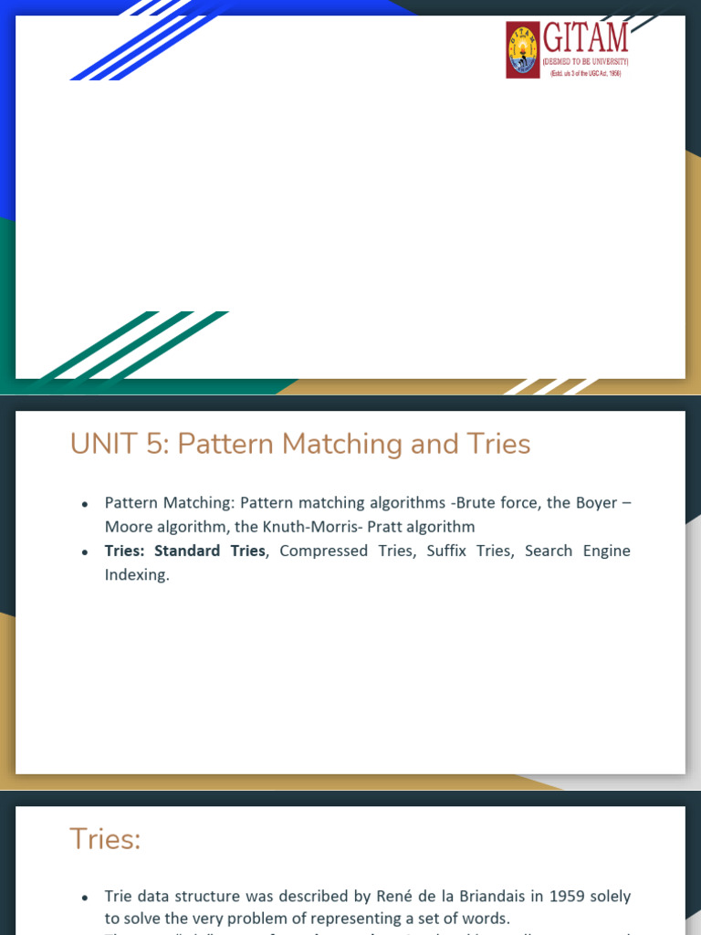 Understanding Standard Tries in Data Structures | PDF | Computing ...