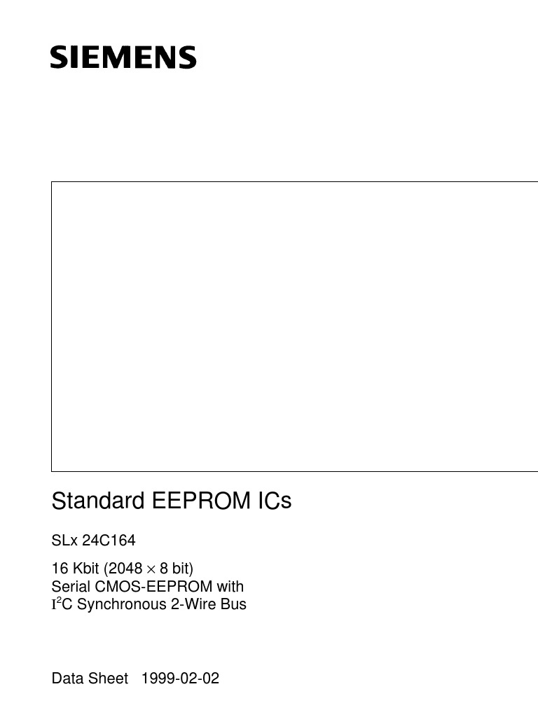 Composant électronique Siemens SLA24C08-D - Mémoire EEPROM I2C 8K - Neuf