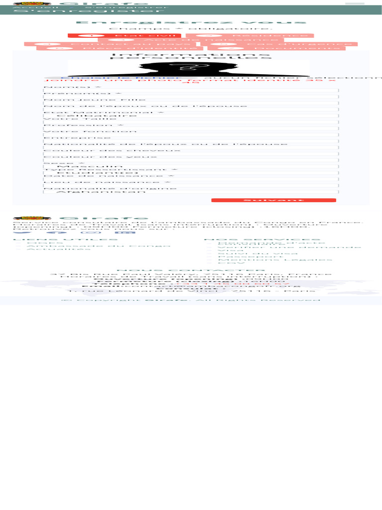 Demande de carte consulaire Congo | PDF