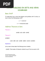 Sets and Venn Diagram Word Problems | PDF | Mathematics | Science
