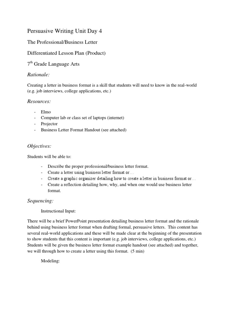 Persuasive Writing Unit Day 26  PDF  Educational Assessment