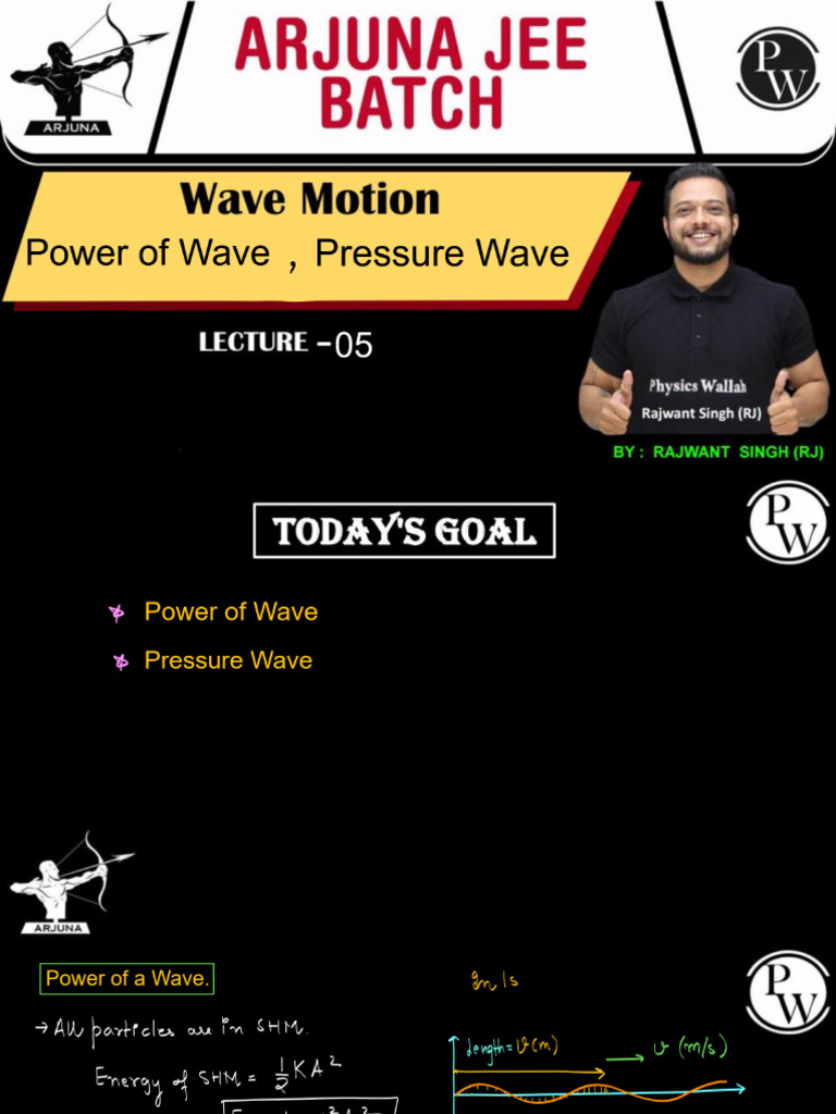 Wave Motion 05 - Class Notes | PDF
