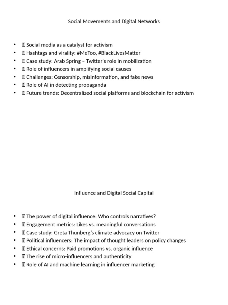 Digital Social Capital Expanded Presentation | PDF | Social Media ...