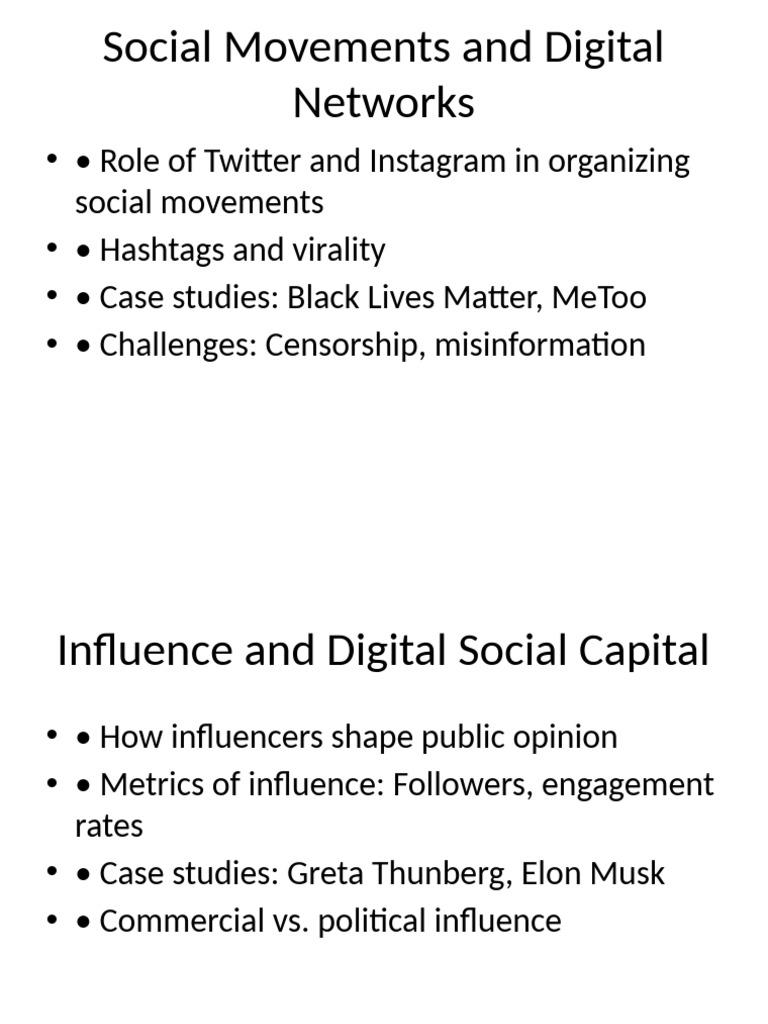 Digital Social Capital Presentation | PDF