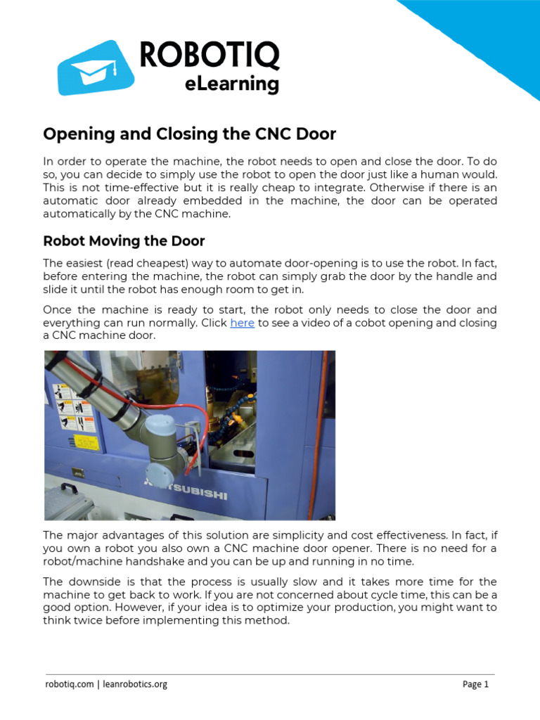 CNC Door Automation Solutions | PDF | Robot | Robotics
