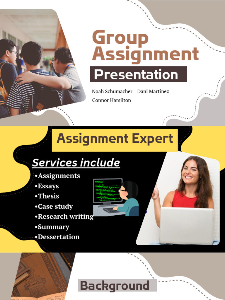 Beige and Brown Modern Abstract Group Assignment Presentation ...