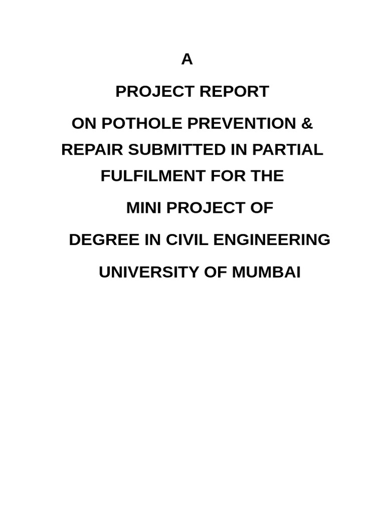 Pothole Prevention and Repair Solutions | PDF | Road Surface | Plastic