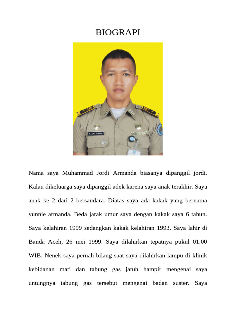 Biograpi Diri Tgs Pak Abbas | PDF