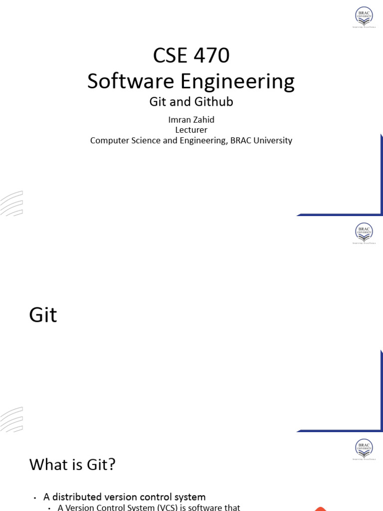 Git and GitHub Basics for Developers | PDF | Version Control ...