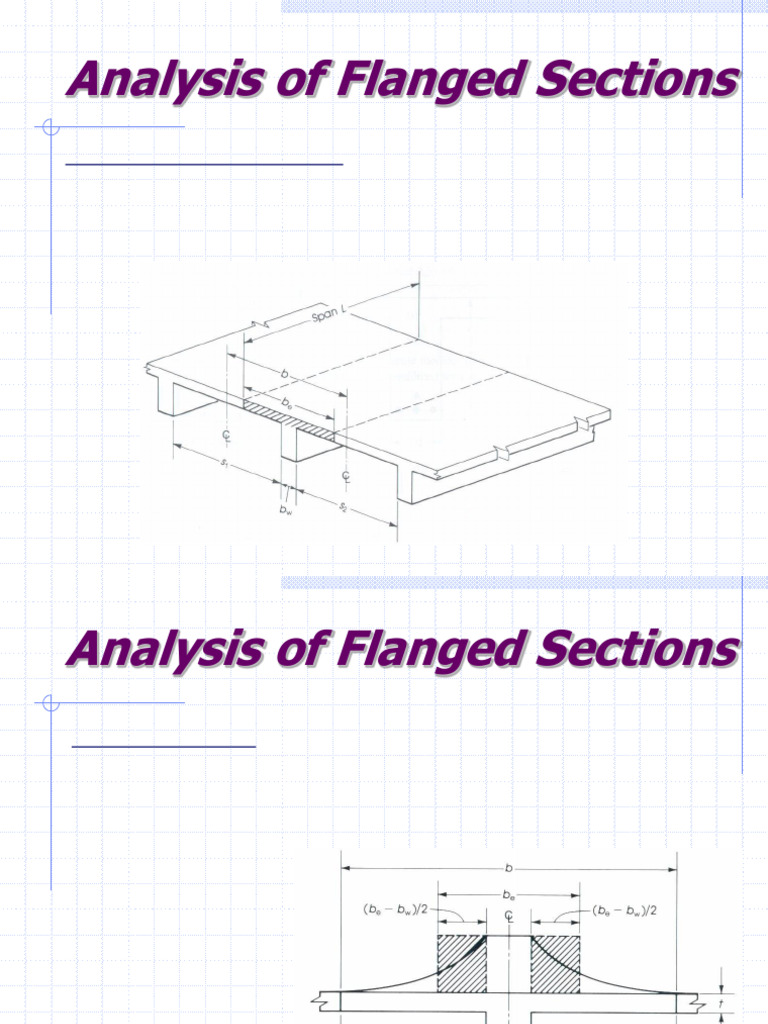 Effective Flange Width in T-Beams | PDF