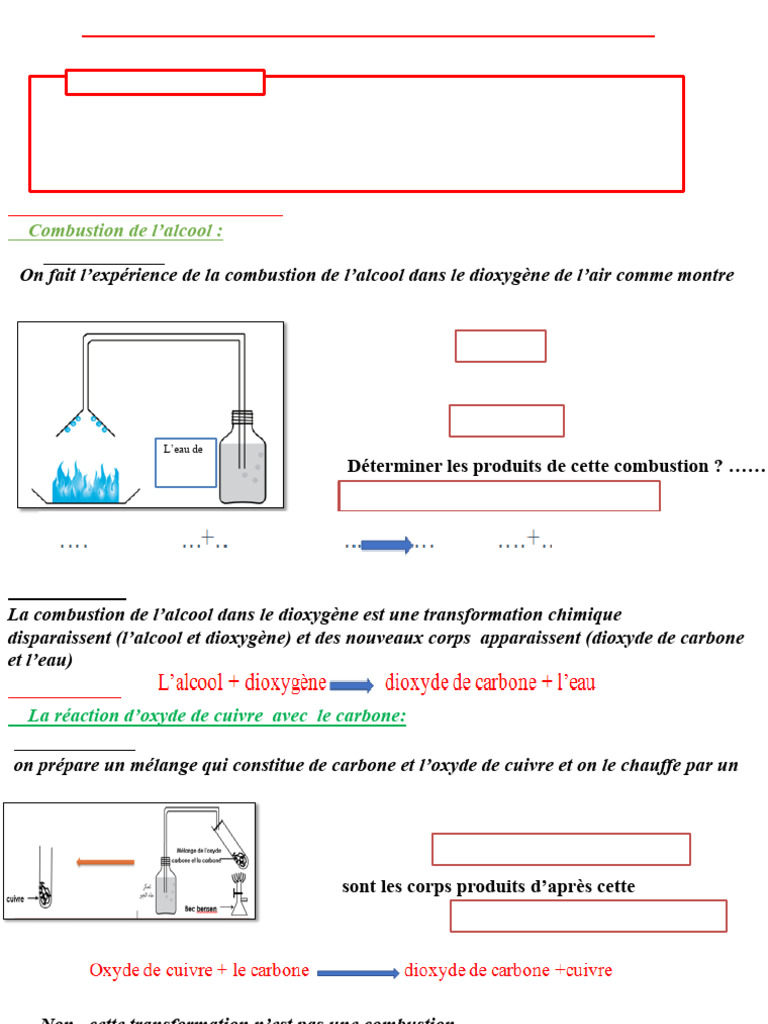Lois de la réaction chimique | PDF | La combustion | Chimie