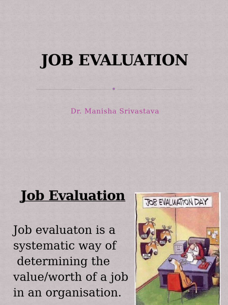 JOB EVALUATION (Mod-4.1) | PDF