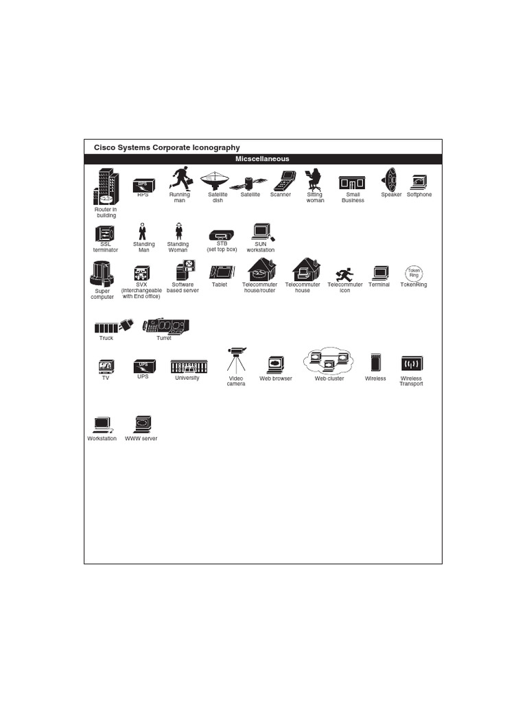 Cisco Systems Corporate Iconography Guide | PDF | Network Switch ...