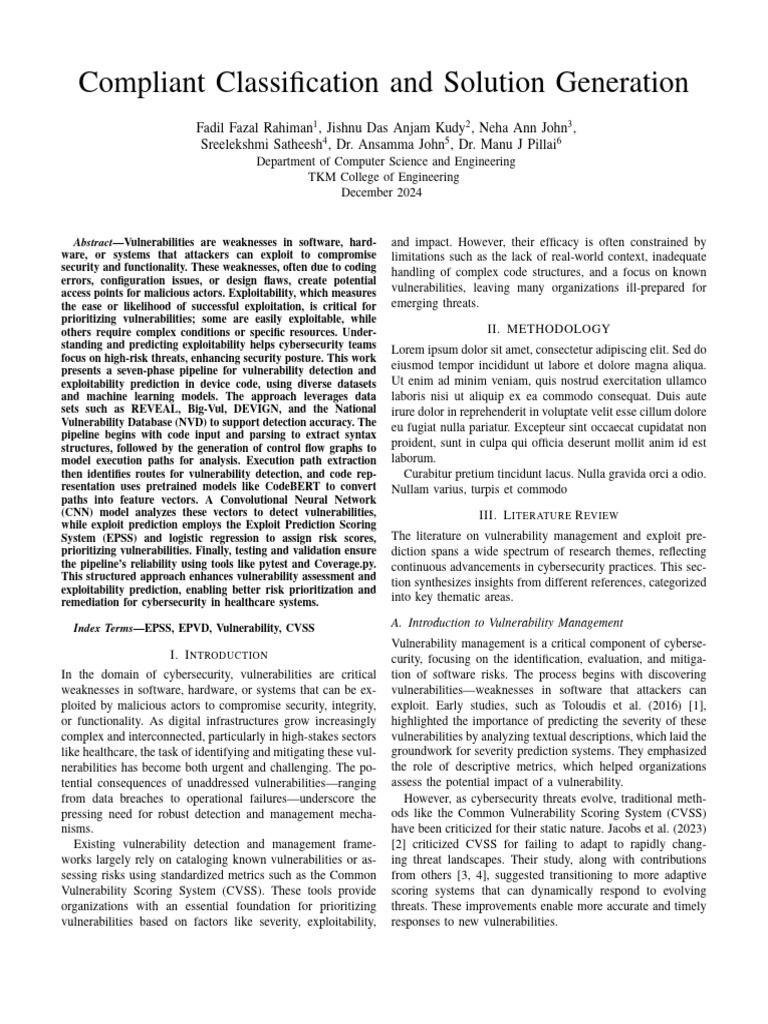 Enhancing Vulnerability Detection Pipeline | PDF | Machine Learning ...