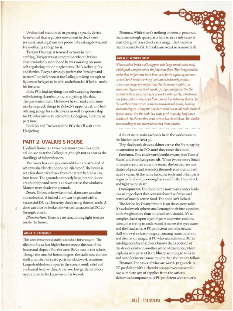 Zobeck Clockwork City p191 | PDF
