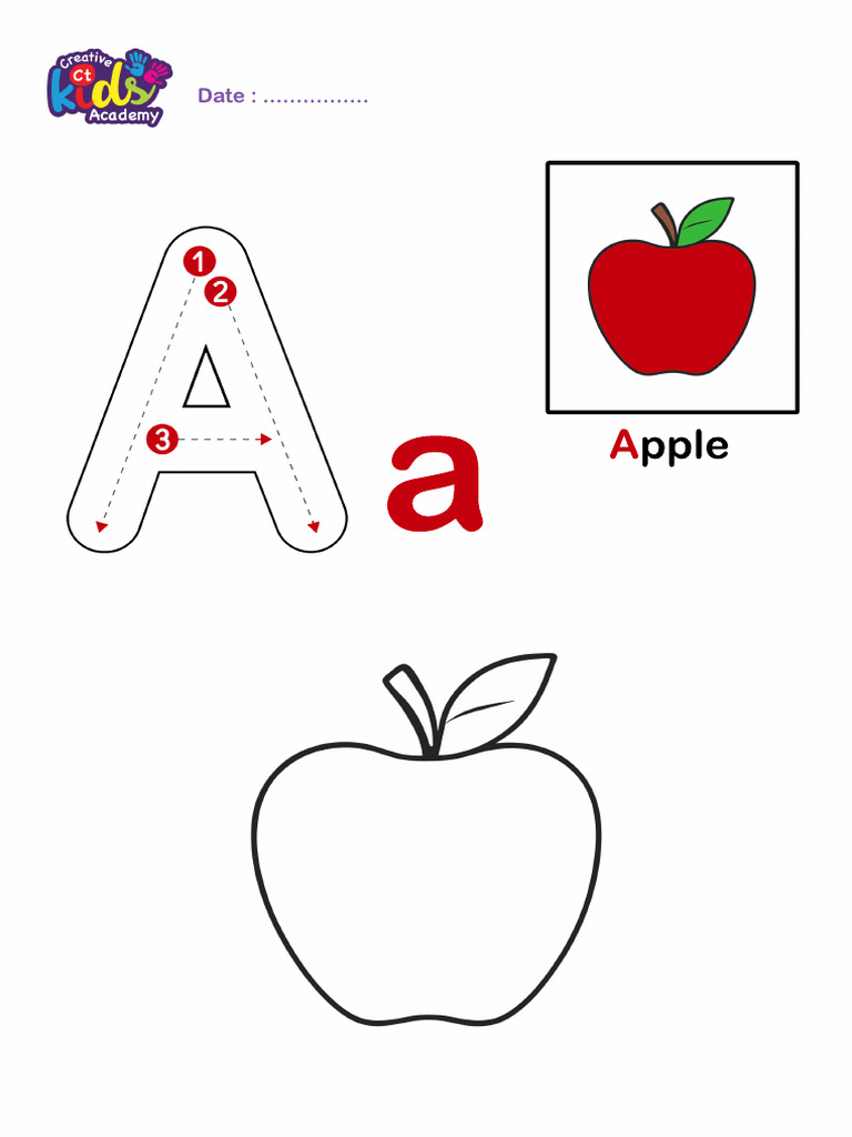Letter A - Apple | PDF