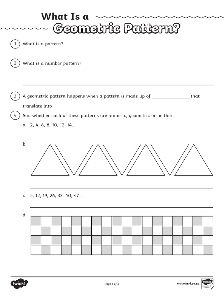 Understanding Geometric Patterns in Math | PDF