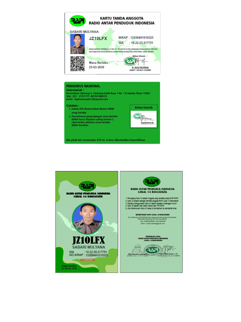 KTA Dan ID Card JZ10LFX | PDF