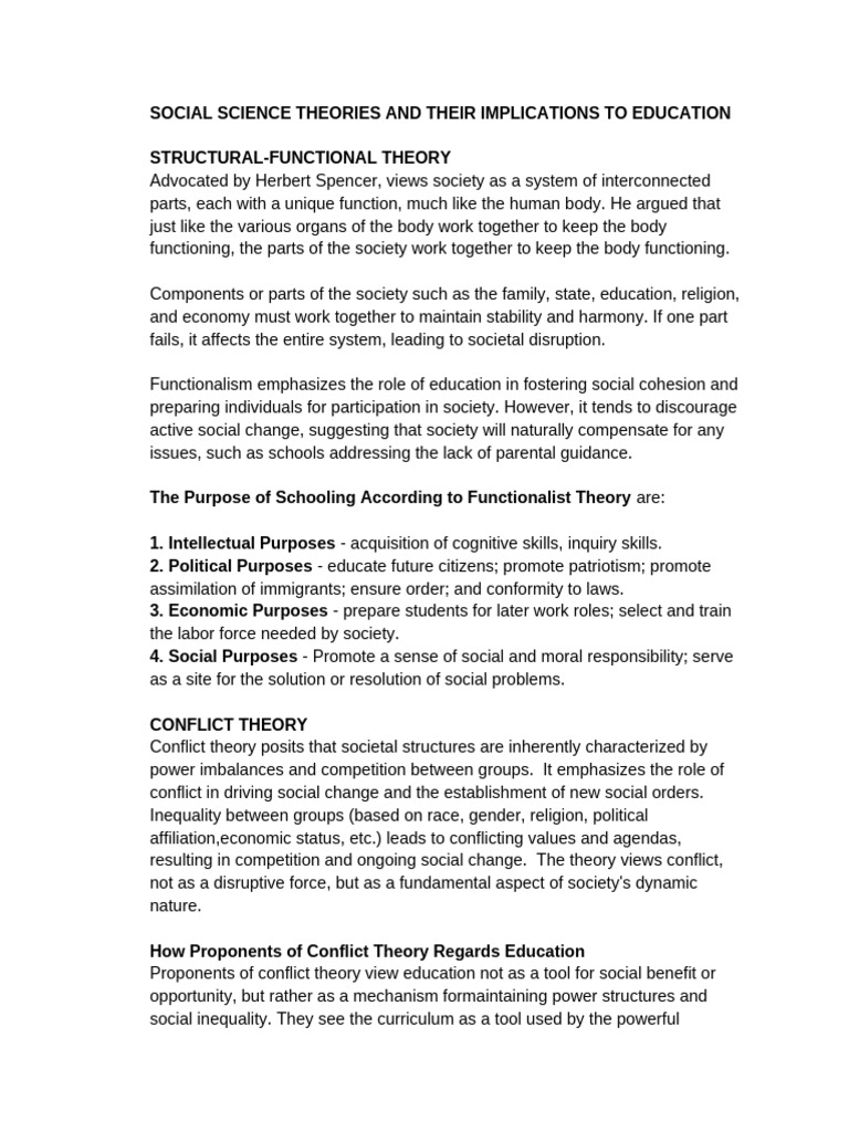 Social Science Theories in Education | PDF | Pollution | Climate Change