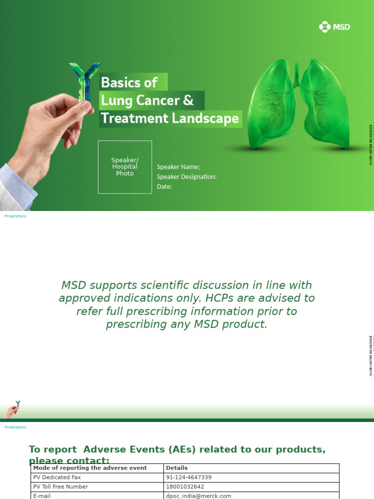 Lung Cancer Overview and Treatment Options | PDF | Lung Cancer | Carcinoma
