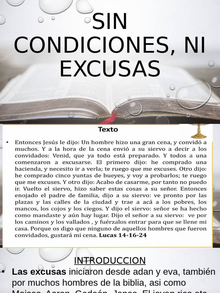 Superando Excusas en la Fe Cristiana | PDF