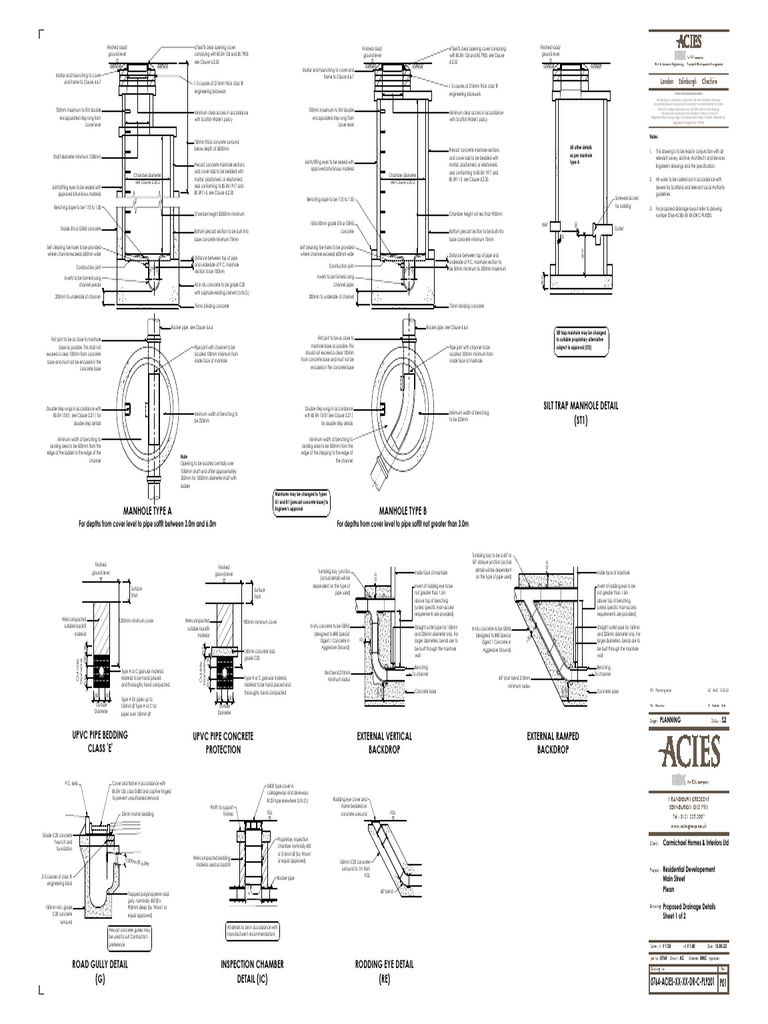 Construction Drainage Specifications | PDF | Hydraulic Engineering ...