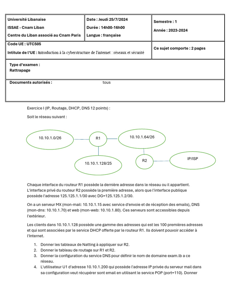 Ratt 2024 Utc505 | PDF | Système de noms de domaines | Adresse IP