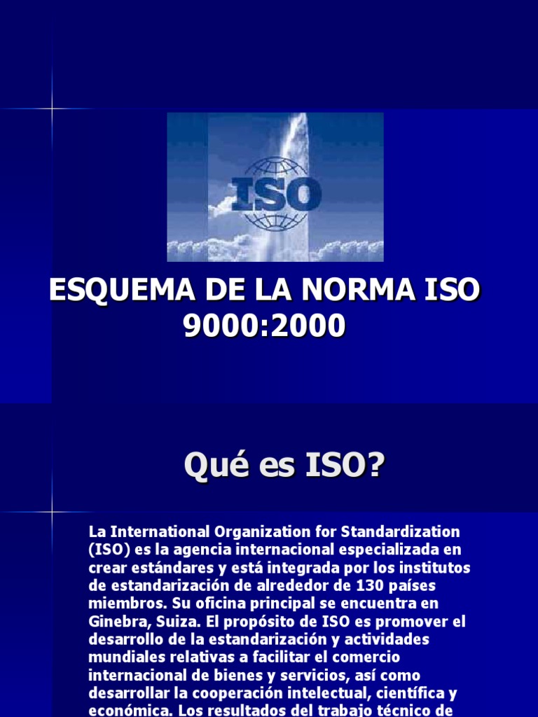 Esquema ISO 9000 | PDF | Gestión de la calidad | Calidad (comercial)