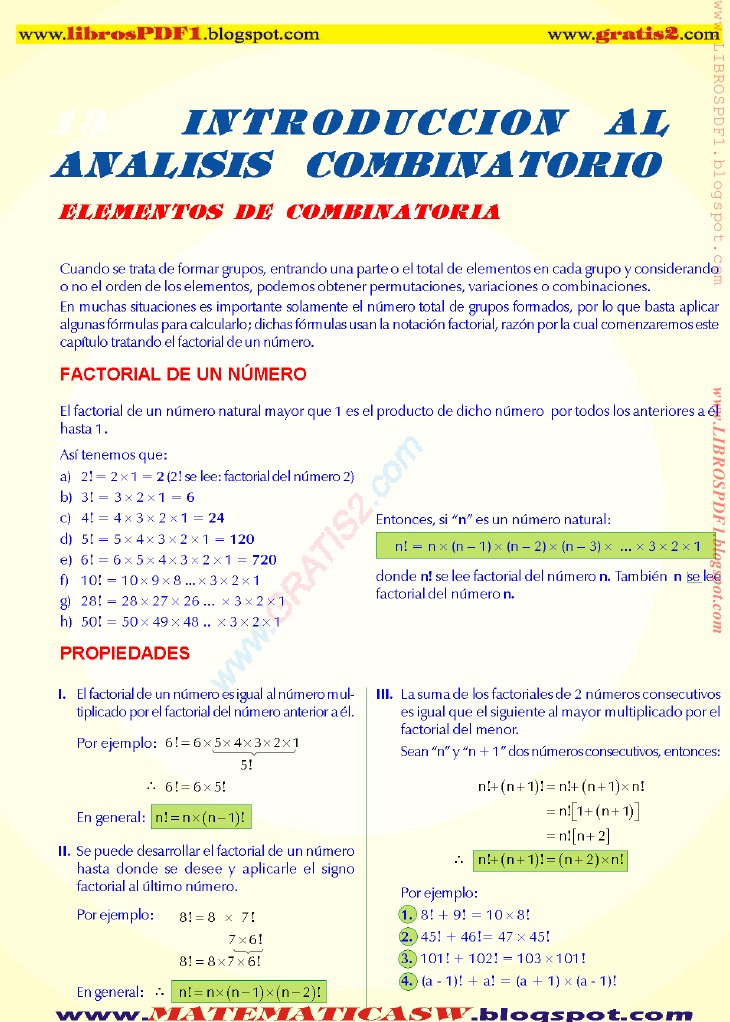 ANALISIS COMBINATORIO 1 (NXPowerLite) | PDF