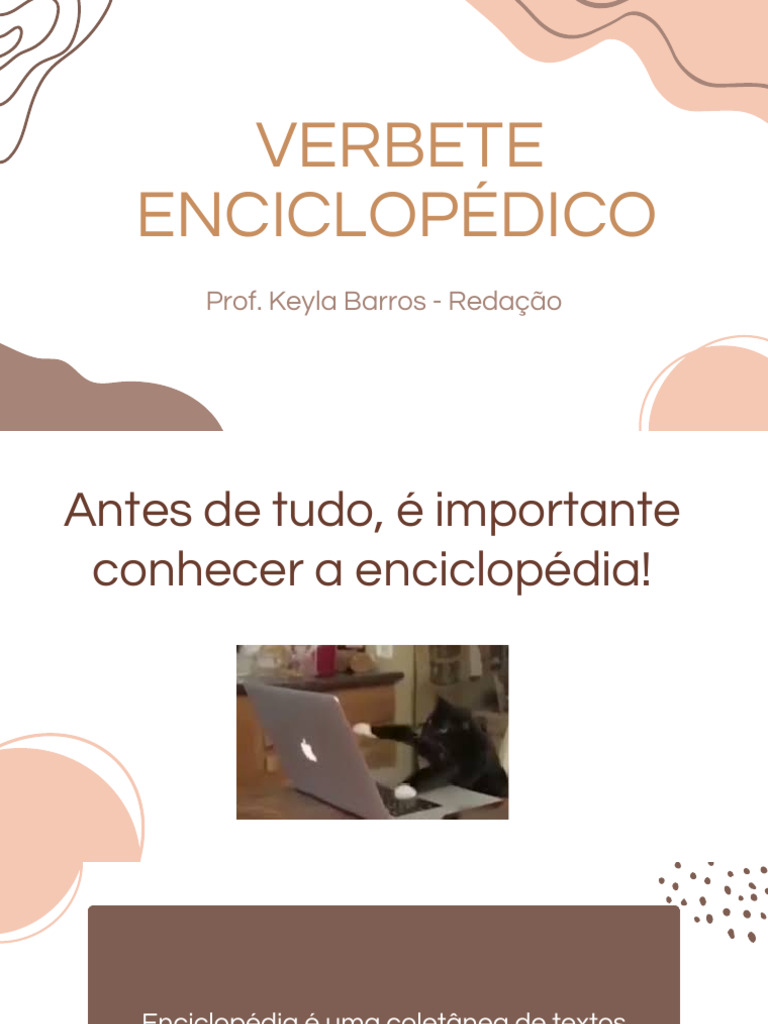 O que é um verbete enciclopédico? | PDF