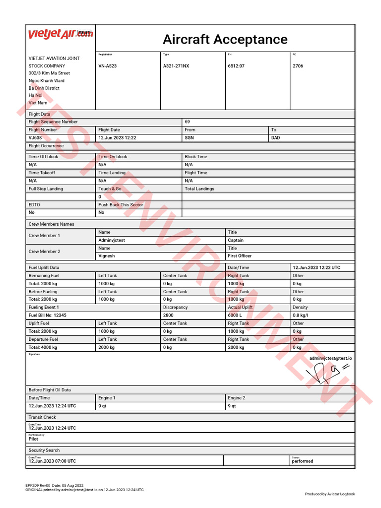 VJC VN-A523 12062023122451 69 VJ638 Accept Aircraft | PDF | Aeronautics ...