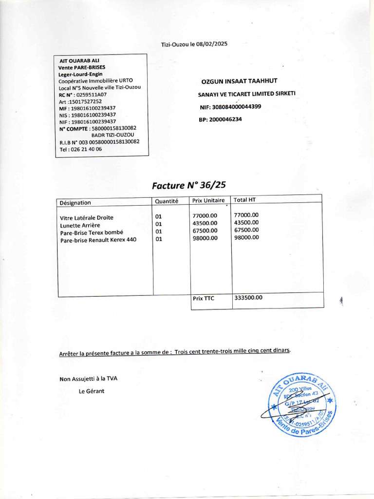 Facture | PDF