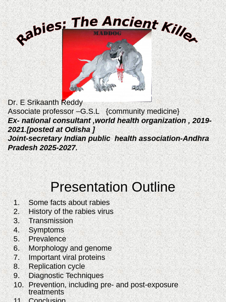 Comprehensive Overview of Rabies | PDF | Rabies | Virus