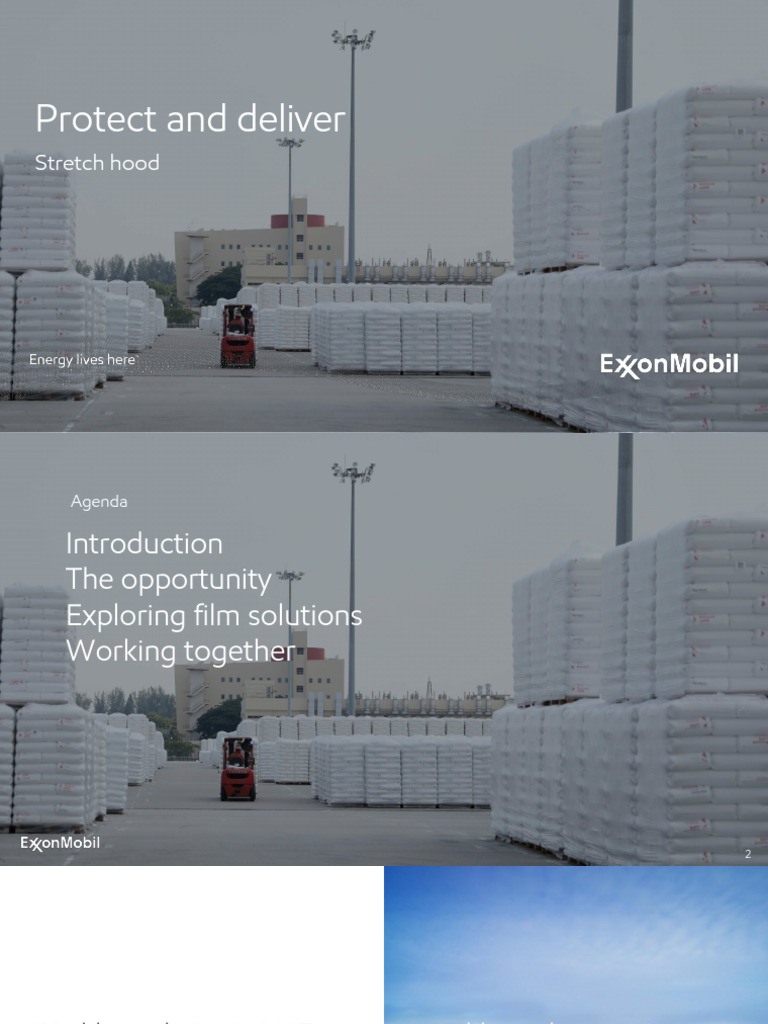 Stretch hood solution by ExxonMobil 冷拉伸套管膜 | PDF | Supply Chain | Pallet