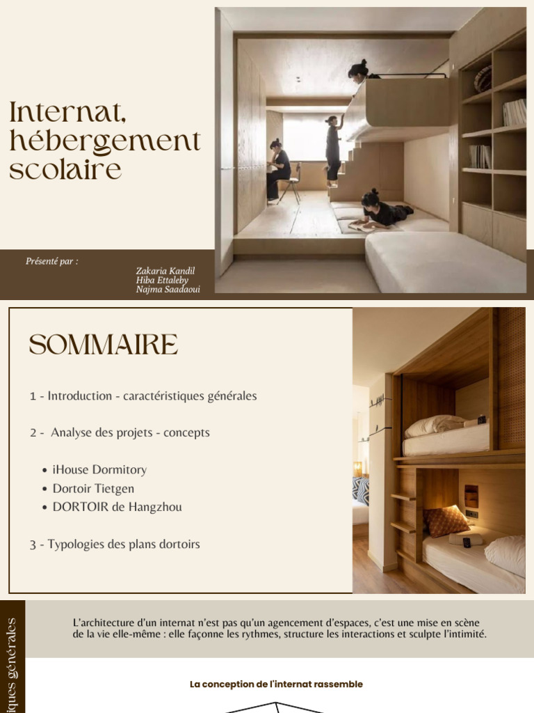 Conception et typologies d'internats | PDF | Cuisine