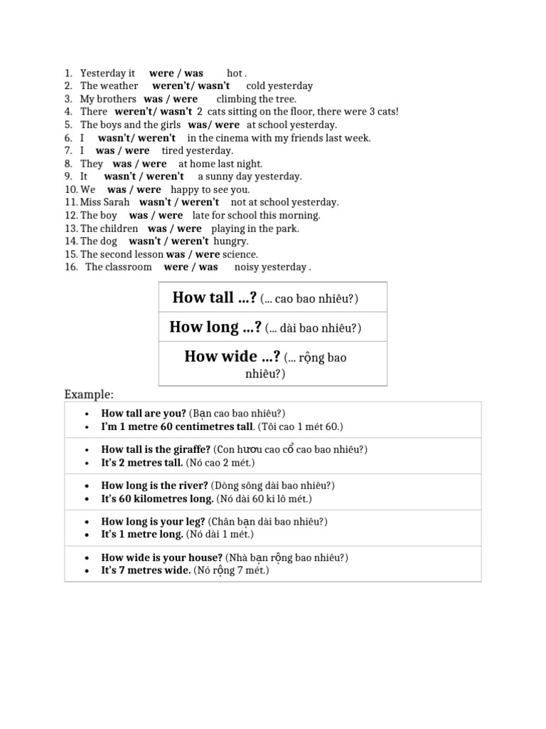 Yesterday's English Lesson Overview | PDF