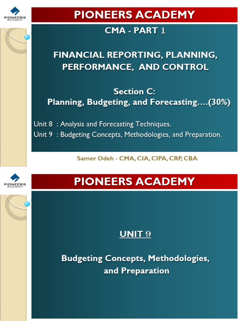 Budgeting Concepts and Methodologies Guide | PDF | Budget | Business