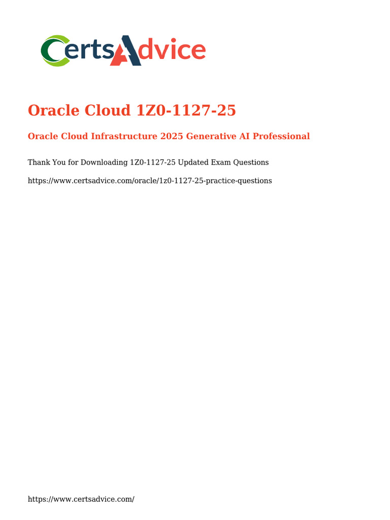 1Z0 1127 25 Demo5 | PDF | Applied Mathematics